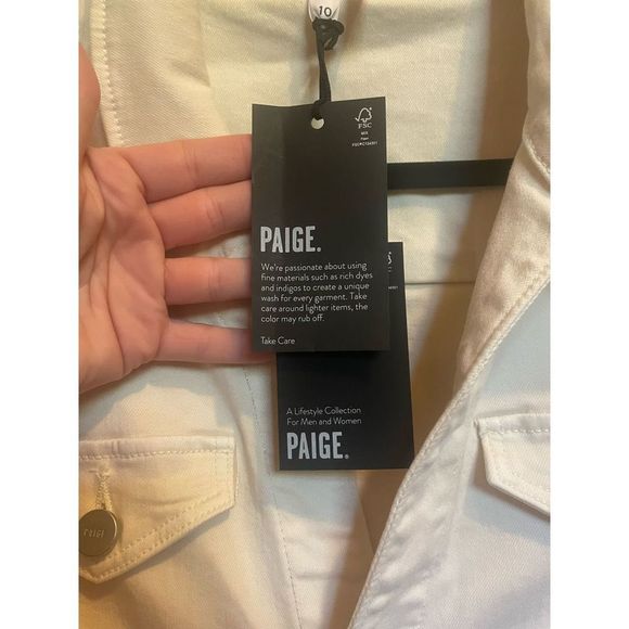 PAIGE Anessa Puff Sleeve Jumpsuit in Quartz Sand NWT size 10 - Picture 9 of 16